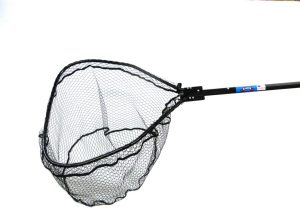 Knotless Flat Bottom Rubber Coated Net with Telescopic Octagon Handle